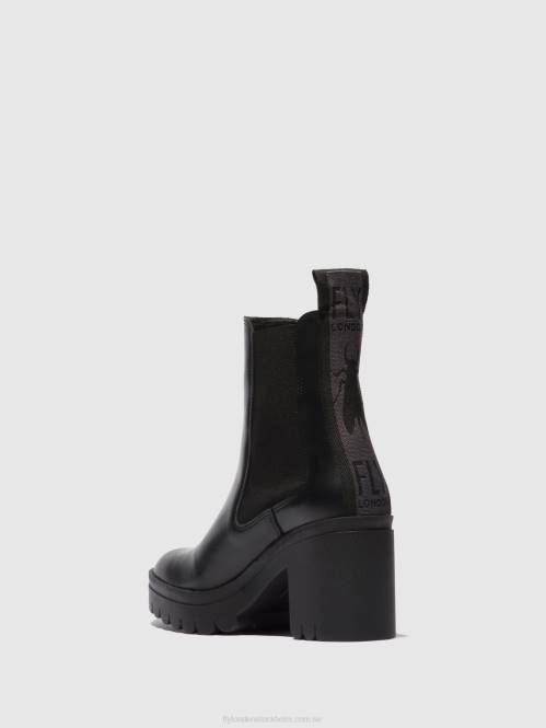 chelsea ankelboots taje883 kvinnor Fly London 2T02164 tunder svart