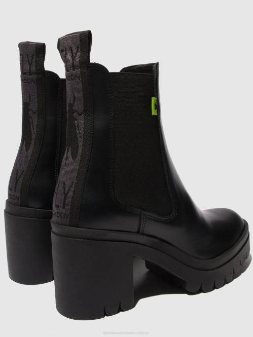 chelsea ankelboots taje883 kvinnor Fly London 2T02164 tunder svart