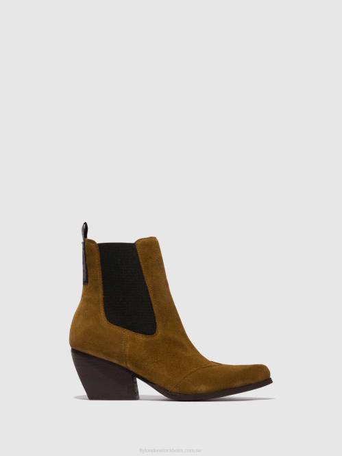 chelsea ankelboots torm911 kvinnor Fly London 2T02113 kamel