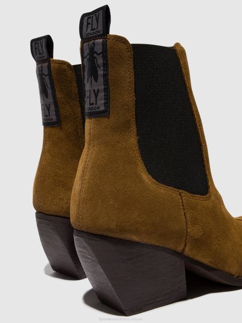 chelsea ankelboots torm911 kvinnor Fly London 2T02113 kamel