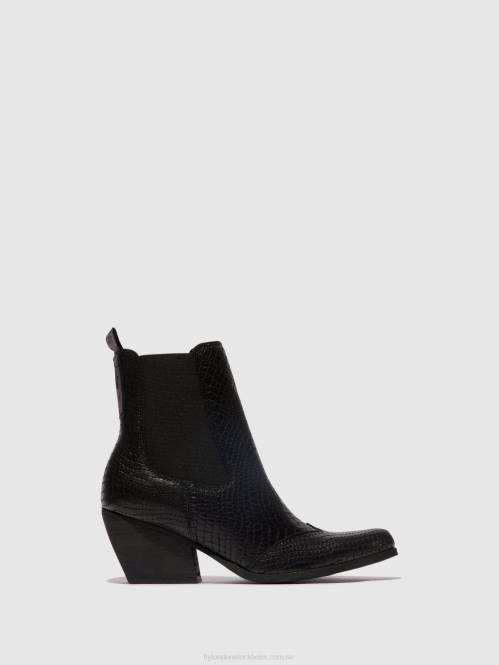 chelsea ankelboots torm911 kvinnor Fly London 2T02122 svart