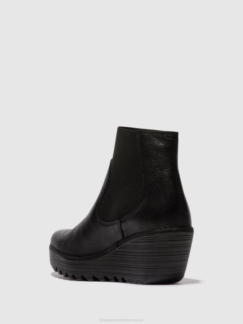 chelsea ankelboots yade398 kvinnor Fly London 2T027 svart