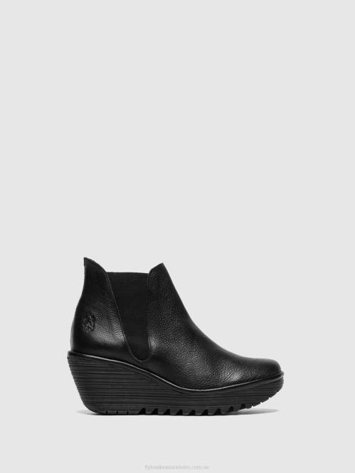 chelsea ankelboots yoss kvinnor Fly London 2T02281 svart