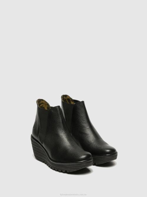 chelsea ankelboots yoss kvinnor Fly London 2T02281 svart