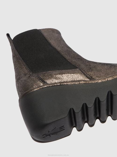 chelsea stövletter bagu233 kvinnor Fly London 2T02236 cool grafit