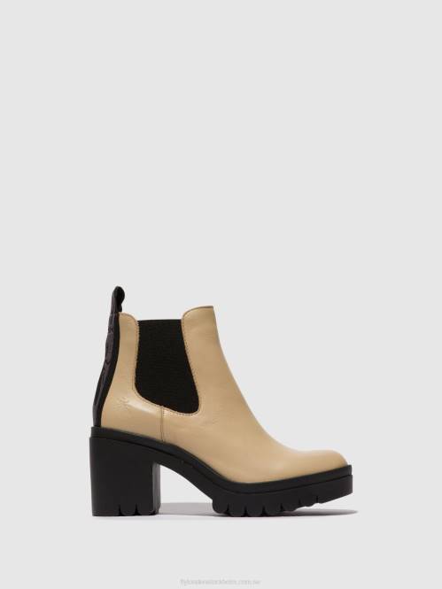 chelsea stövletter tope520 kvinnor Fly London 2T02119 beige