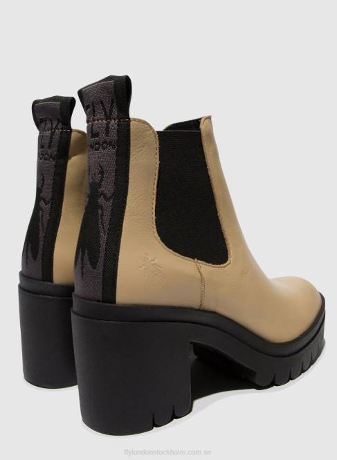 chelsea stövletter tope520 kvinnor Fly London 2T02119 beige