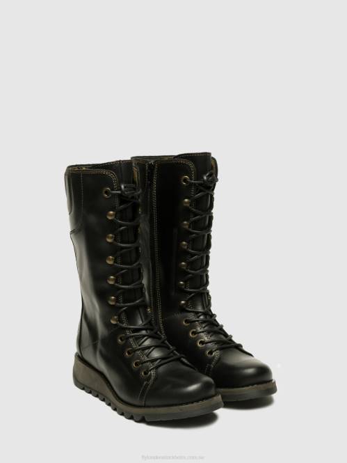 kilskor ster768 kvinnor Fly London 2T02666 svart