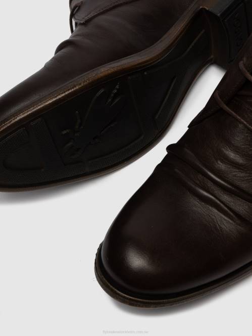 ankelboots med snörning muro577 män Fly London 2T02814 eko(vegetabilisk) mocca