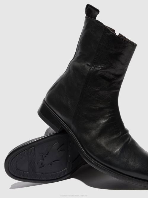 chelsea ankelboots melv797 män Fly London 2T02804 estigma (vegetalisk) svart