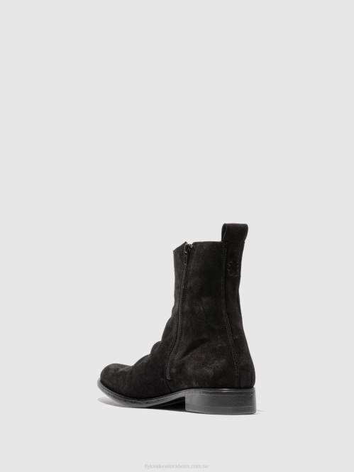 chelsea ankelboots melv797 män Fly London 2T02812 oljemocka (vegetabiliskt) svart