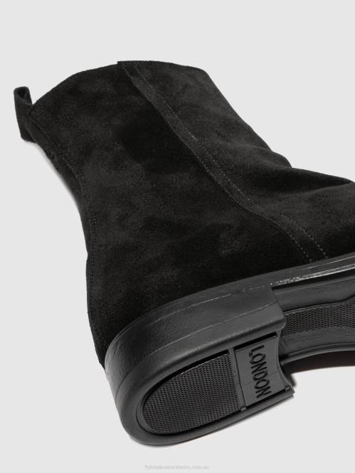 chelsea ankelboots melv797 män Fly London 2T02812 oljemocka (vegetabiliskt) svart