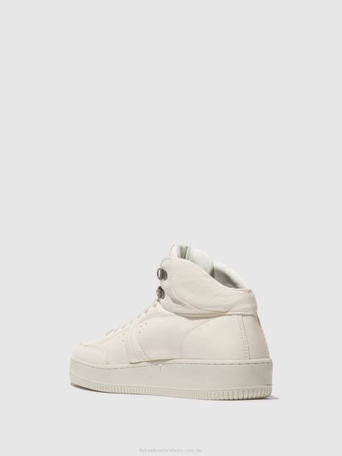 hi-top tränare beat514 män Fly London 2T02839 off-white