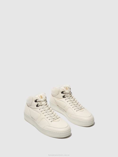 snörskor beap543 män Fly London 2T02834 off-white