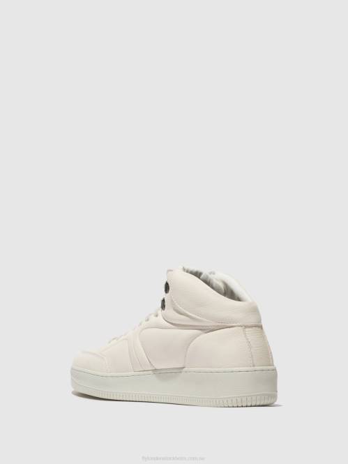 snörskor beap543 män Fly London 2T02834 off-white