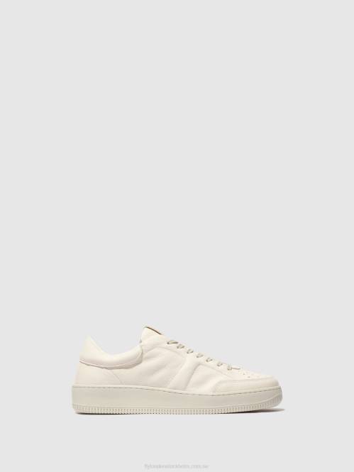 snörskor bude516 män Fly London 2T02836 off-white