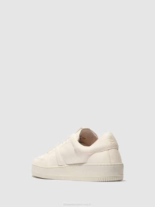 snörskor bude516 män Fly London 2T02836 off-white
