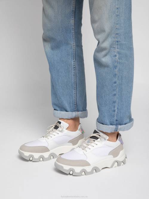 snörskor fyne748 män Fly London 2T02842 multi offwhite