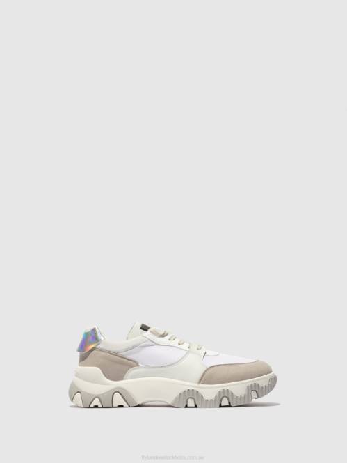 snörskor fyne748 män Fly London 2T02842 multi offwhite